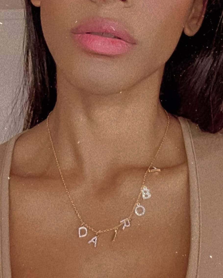Necklaces Dangle Charm Classic Letters Custom Necklace KHLOE JEWELS Custom Jewelry