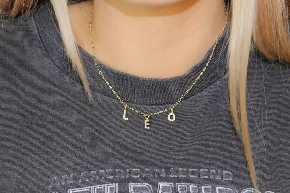 Necklaces Dangle Charm Classic Letters Custom Necklace KHLOE JEWELS Custom Jewelry