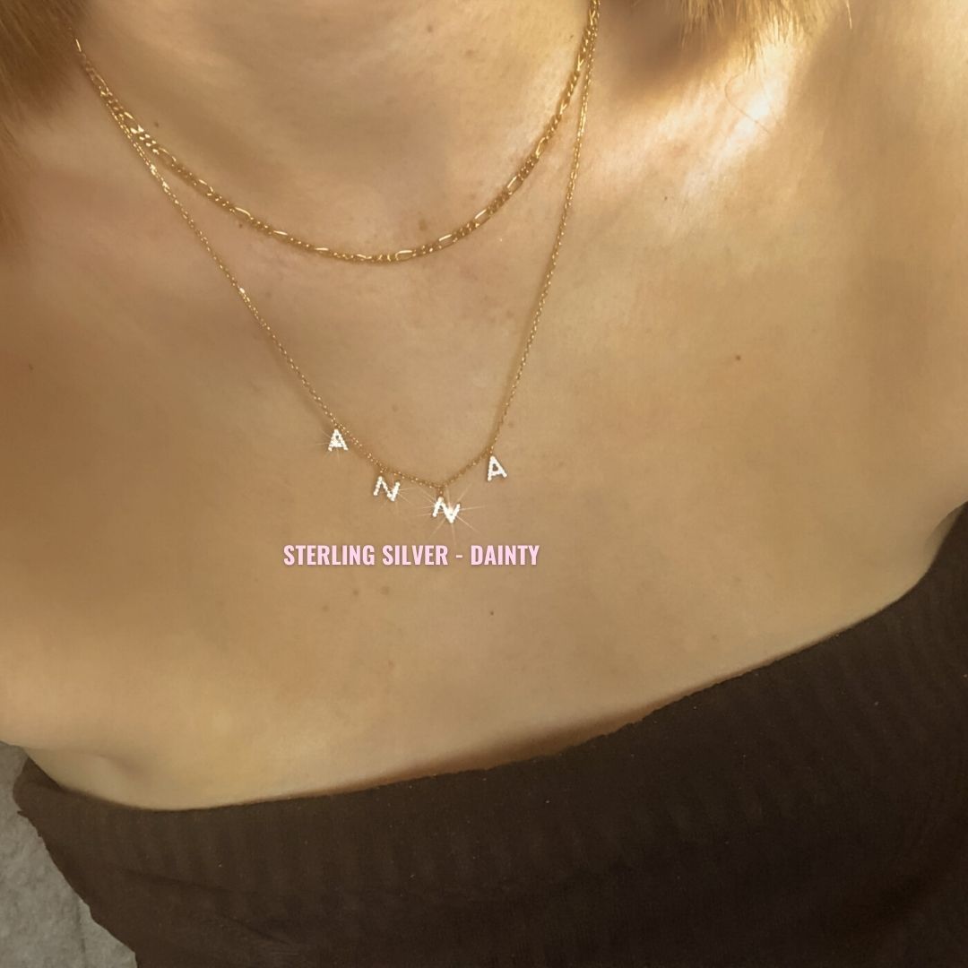 Necklaces Dangle Charm Classic Letters Custom Necklace KHLOE JEWELS Custom Jewelry