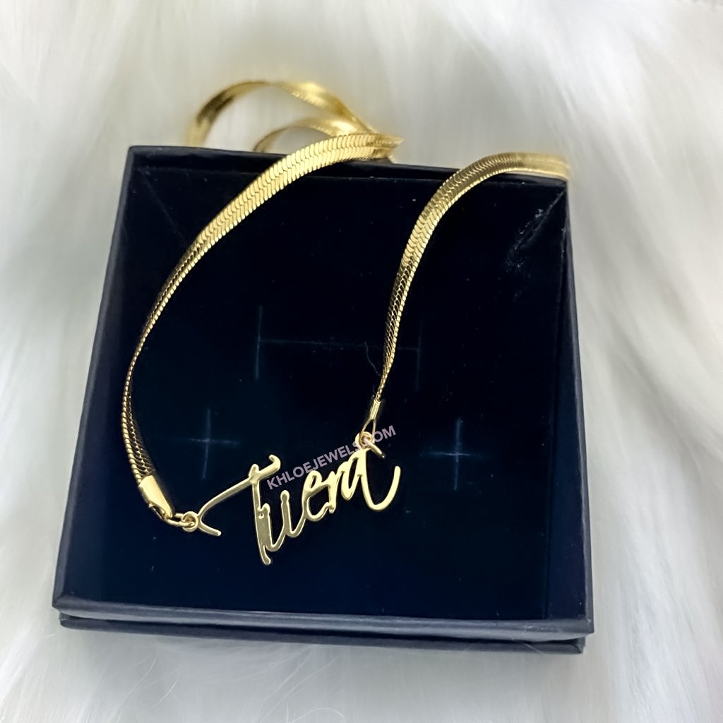 Necklaces Eden Calligraphy Custom Name Necklace KHLOE JEWELS Custom Jewelry