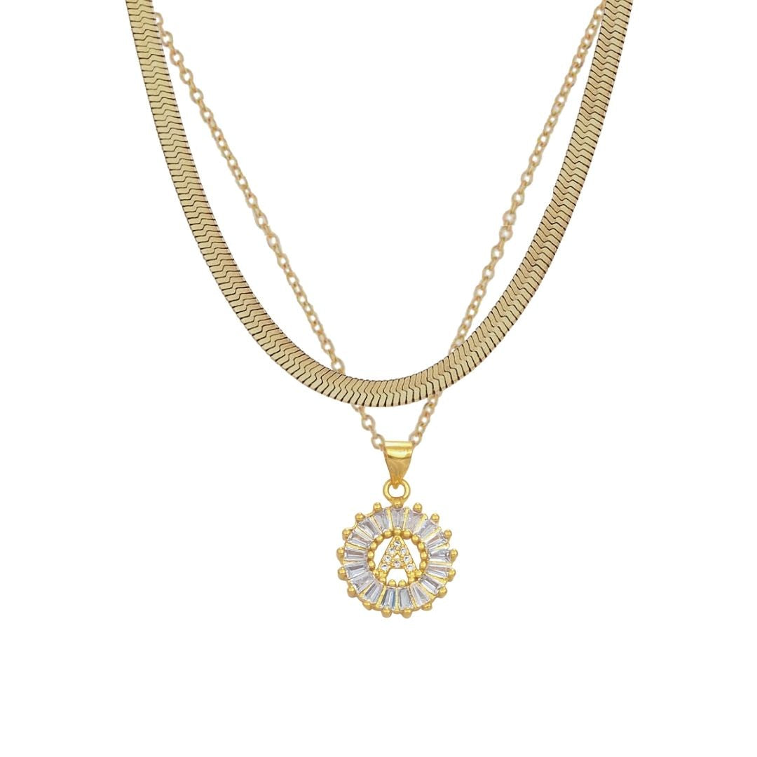 Sets Eden Ra CZ Initial Set KHLOE JEWELS
