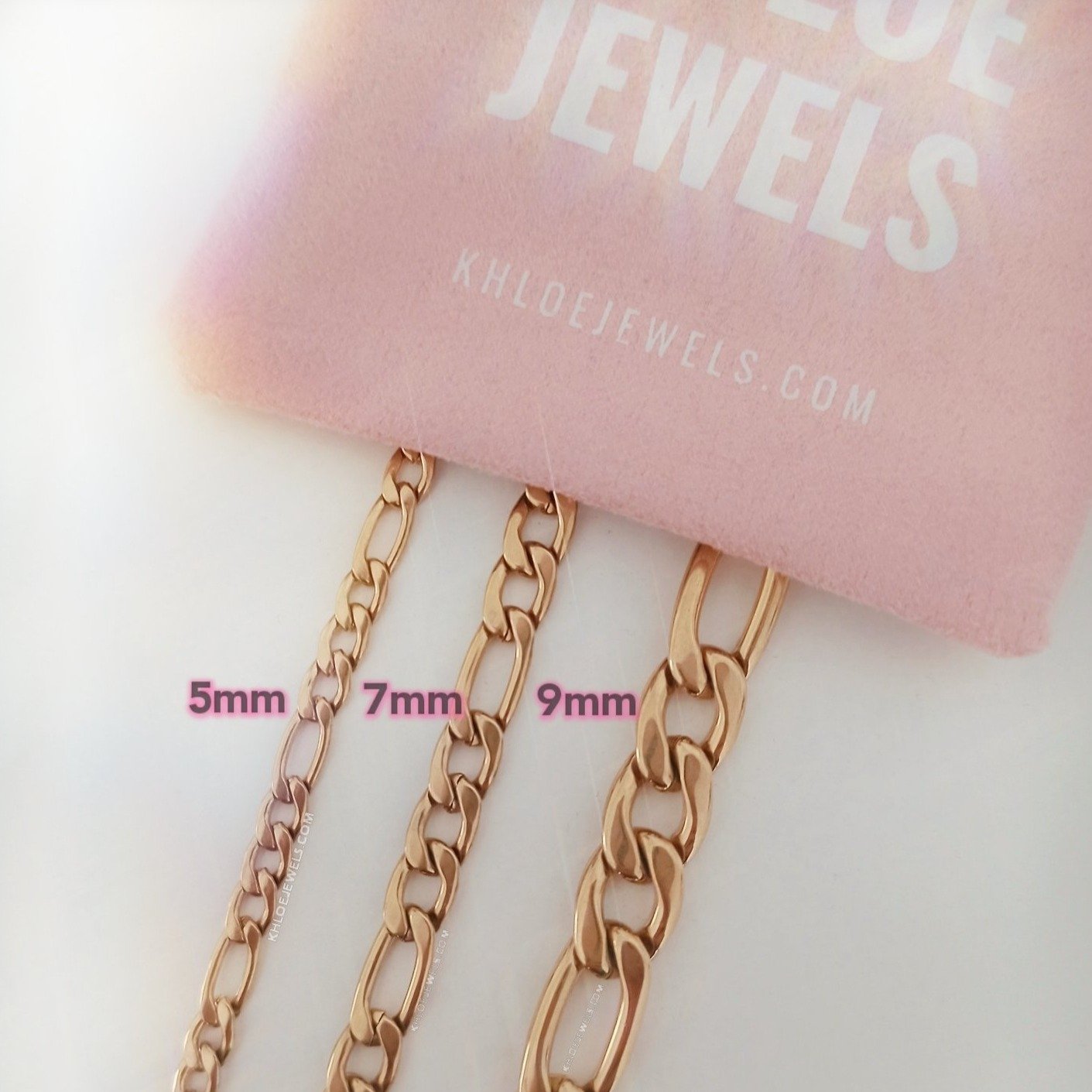 Bracelets Figaro Ankle Bracelet KHLOE JEWELS