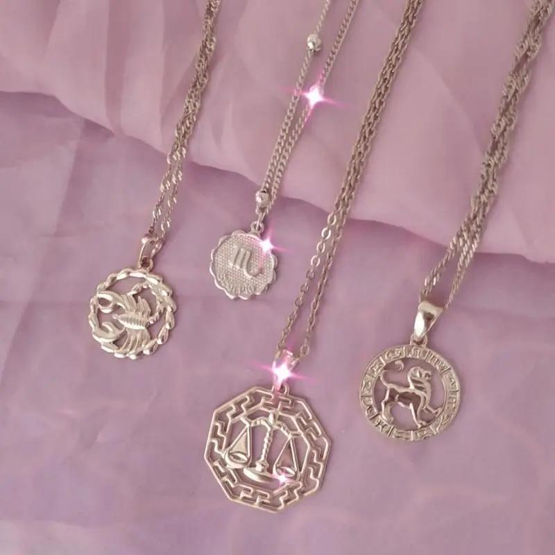 Necklaces Flaming Zodiac Necklace KHLOE JEWELS Sale
