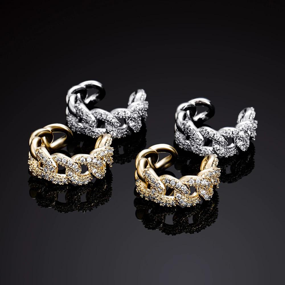 Earrings Iced Out Cuban Earrings KHLOE JEWELS