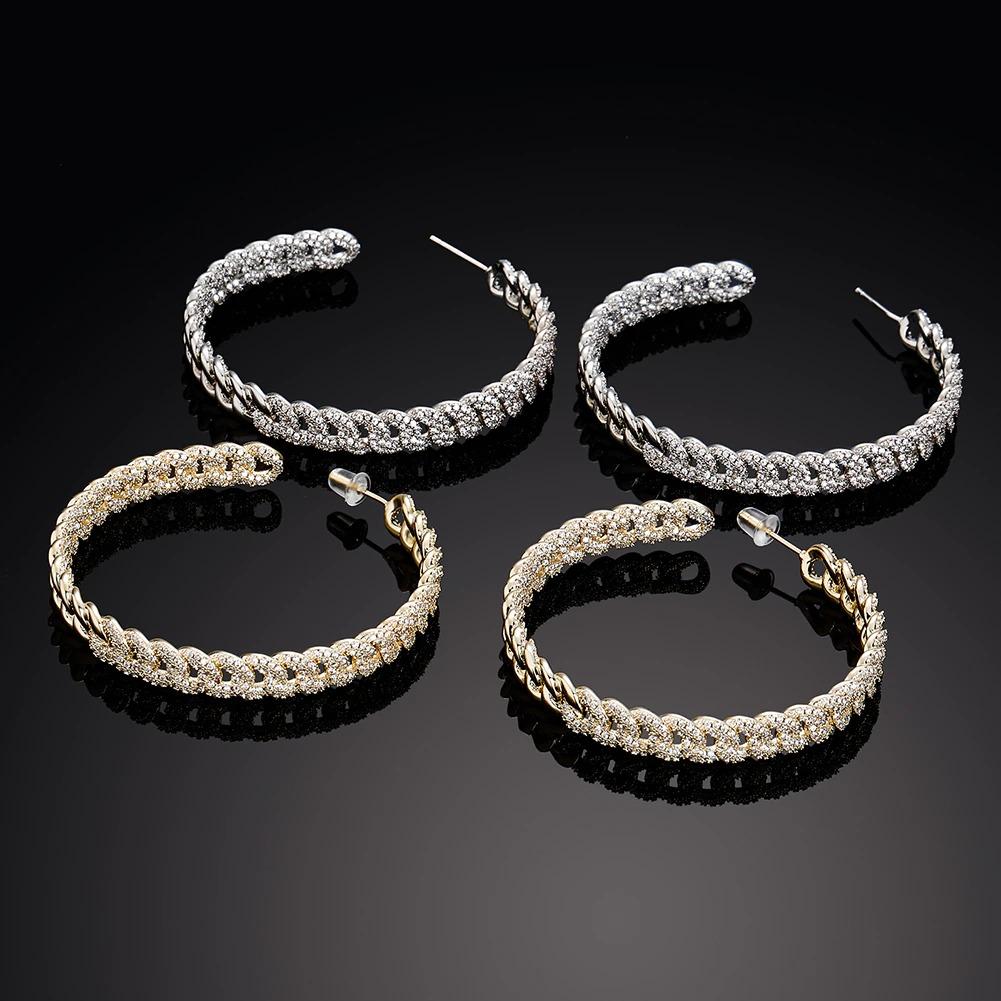 Earrings Iced Out Cuban Earrings KHLOE JEWELS