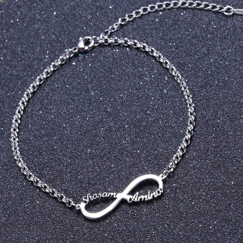 Bracelets Infinity Custom Bracelet / Anklet KHLOE JEWELS Custom Jewelry