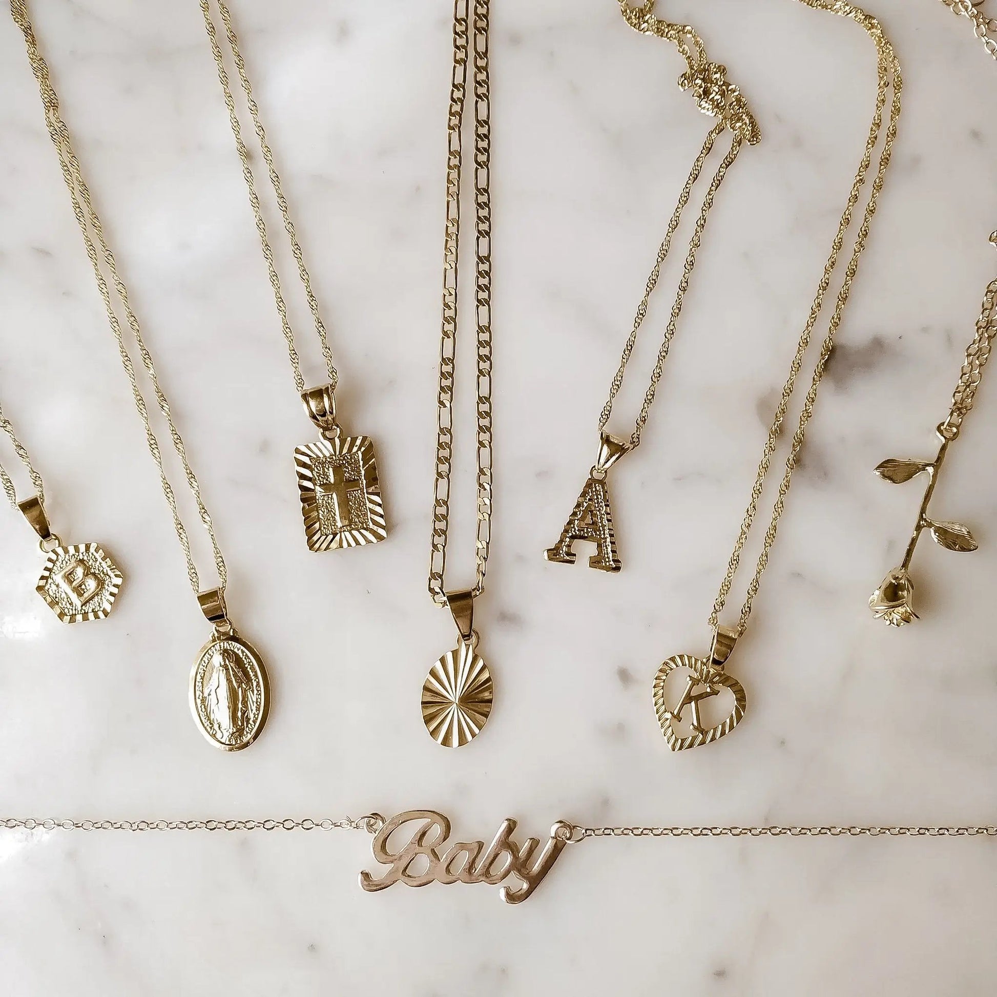 Necklaces Initial Heart Necklace KHLOE JEWELS