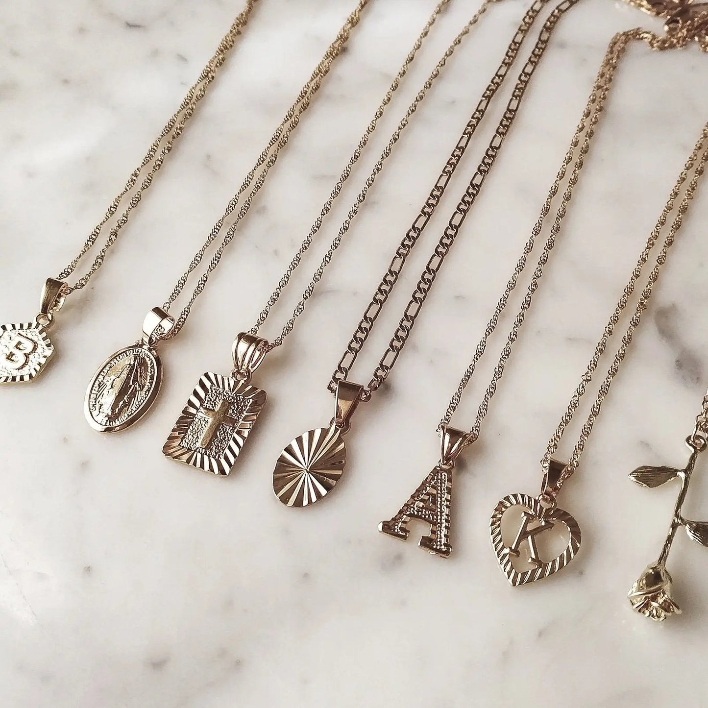 Necklaces Initial Heart Necklace KHLOE JEWELS