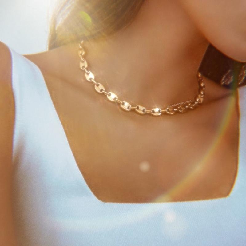 Necklaces Kaldi Coffee Link Chain KHLOE JEWELS