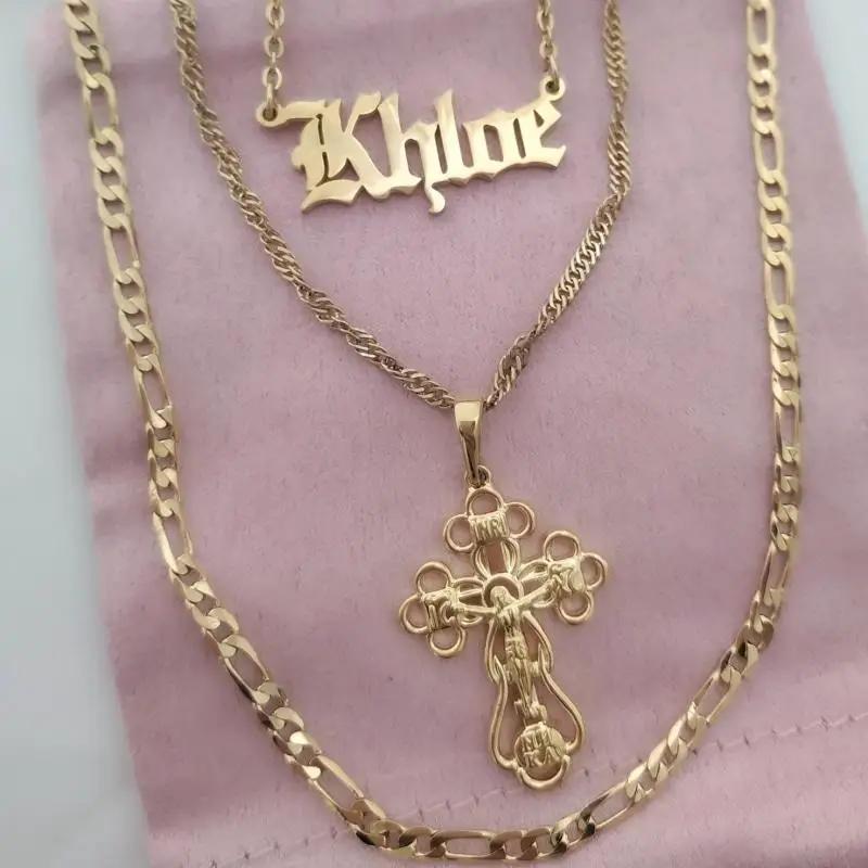 Necklaces Kyrie Cross Necklace KHLOE JEWELS Sale