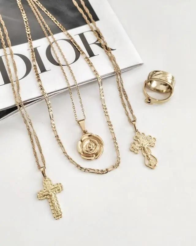 Necklaces Kyrie Cross Necklace KHLOE JEWELS Sale