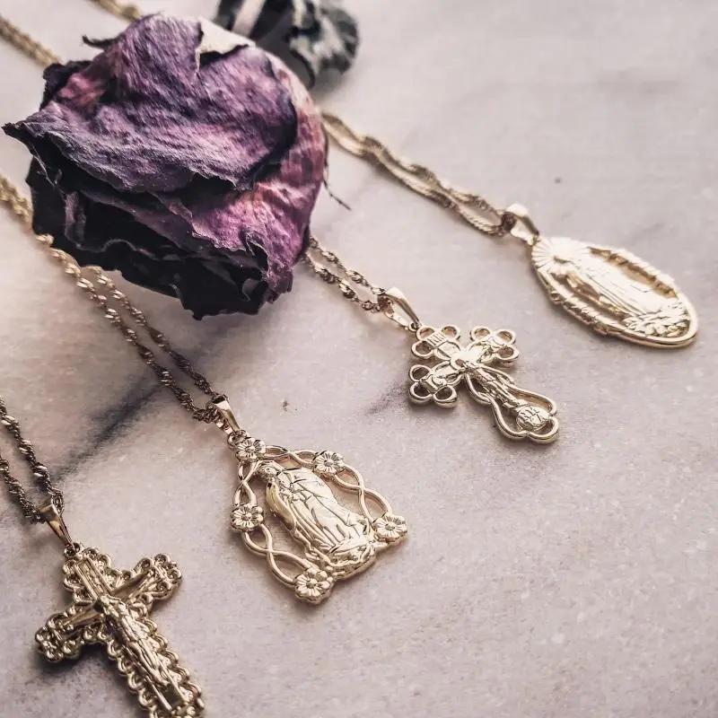 Necklaces Kyrie Cross Necklace KHLOE JEWELS Sale