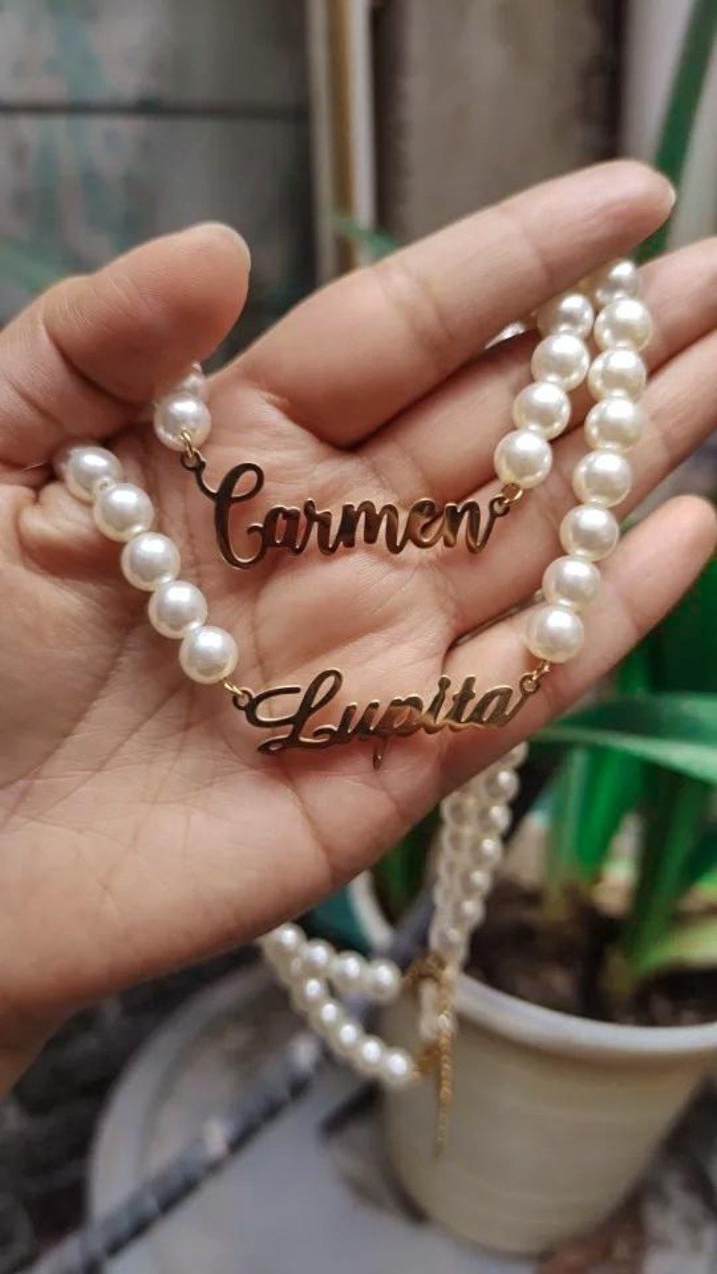 Necklaces Les Perles Custom Name Necklace KHLOE JEWELS Custom Jewelry