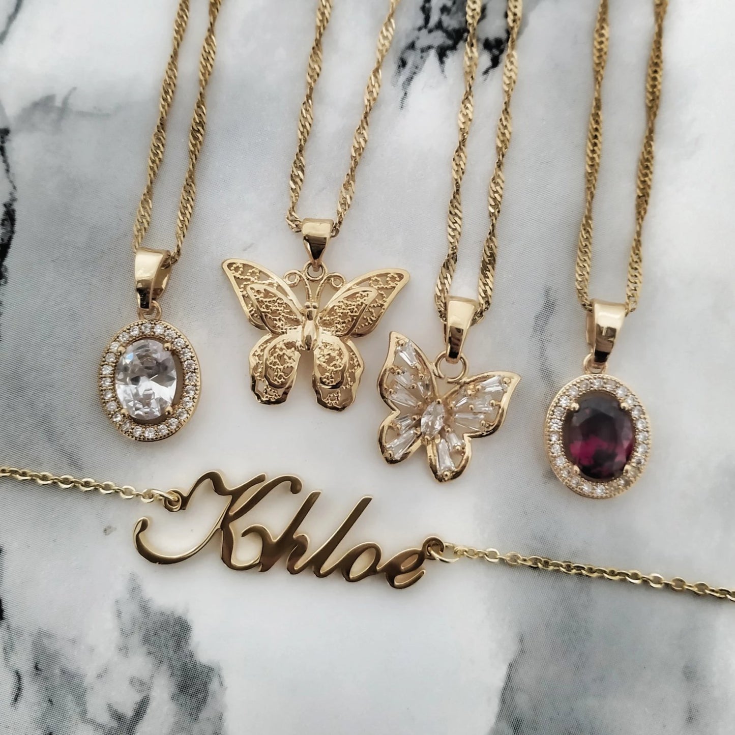 Necklaces Mademoiselle Custom Name Necklace KHLOE JEWELS Custom Jewelry