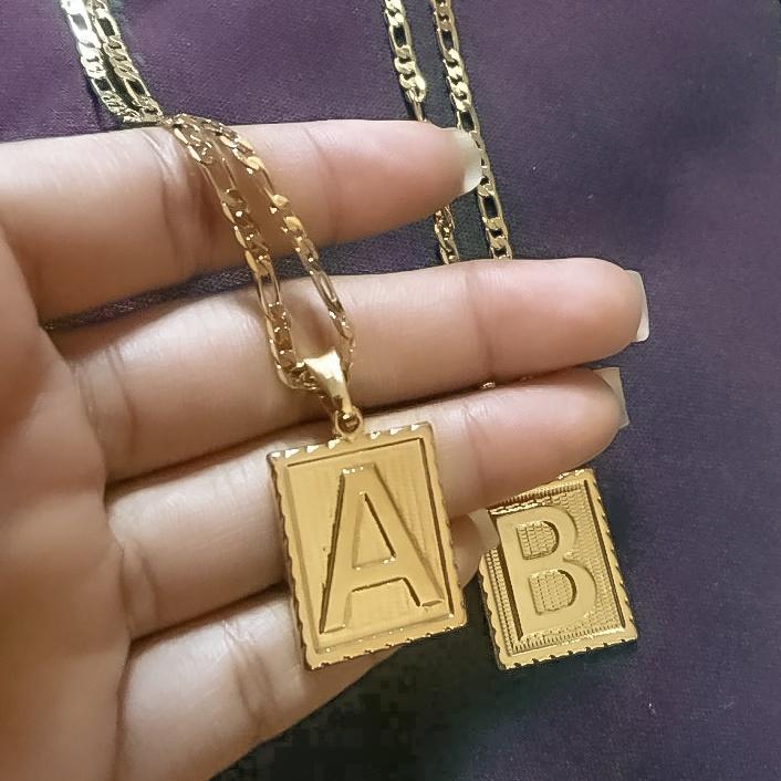 Noble Initial Figaro Necklace KHLOE JEWELS Sale