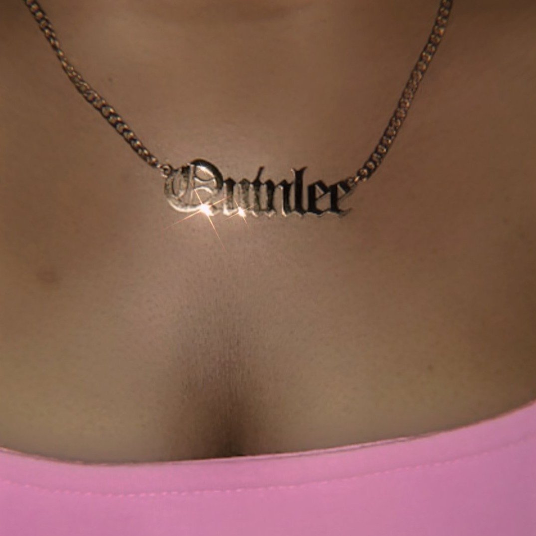 Necklaces Old English Cuban Link Nameplate KHLOE JEWELS Custom Jewelry