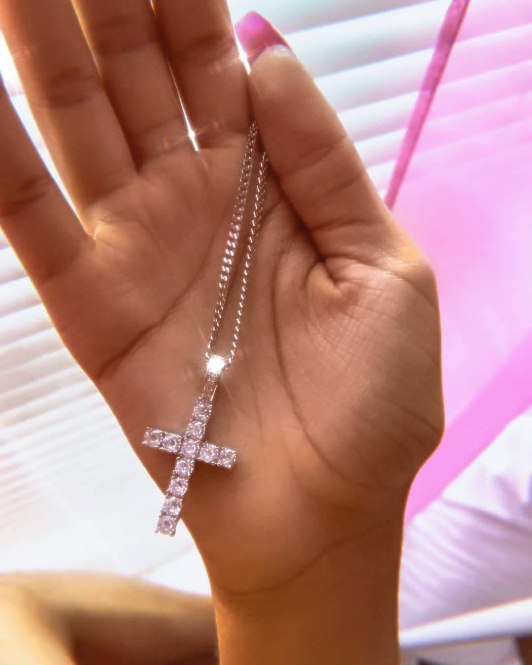 Necklaces Paris CZ Cross Necklace KHLOE JEWELS