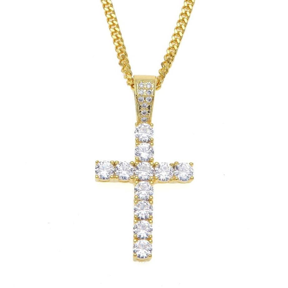Necklaces Paris CZ Cross Necklace KHLOE JEWELS