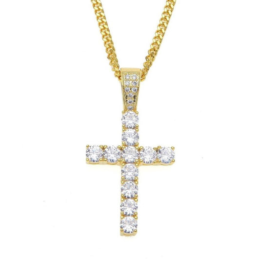 Necklaces Paris CZ Cross Necklace KHLOE JEWELS