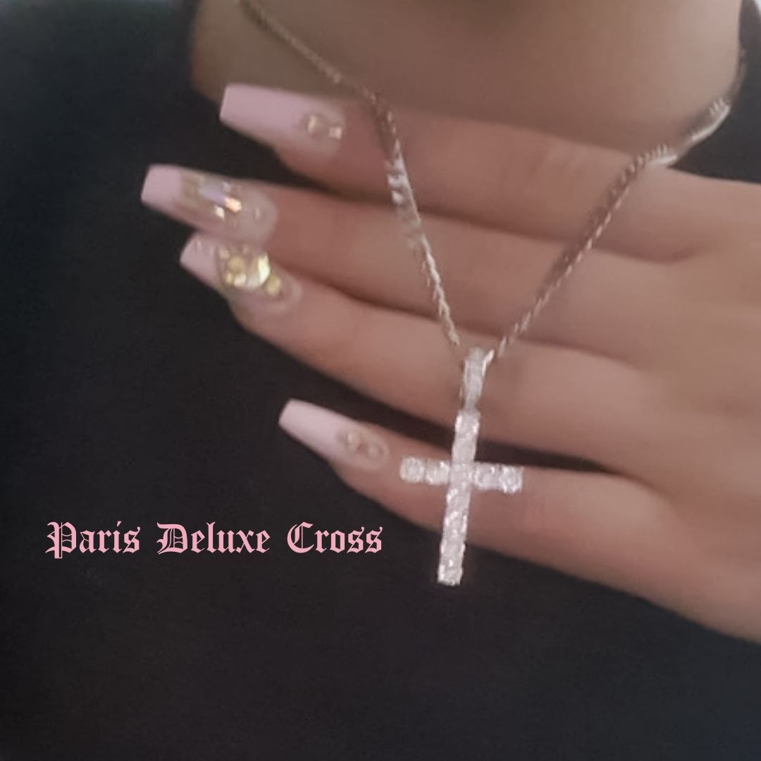 Necklaces Paris CZ Cross Necklace KHLOE JEWELS