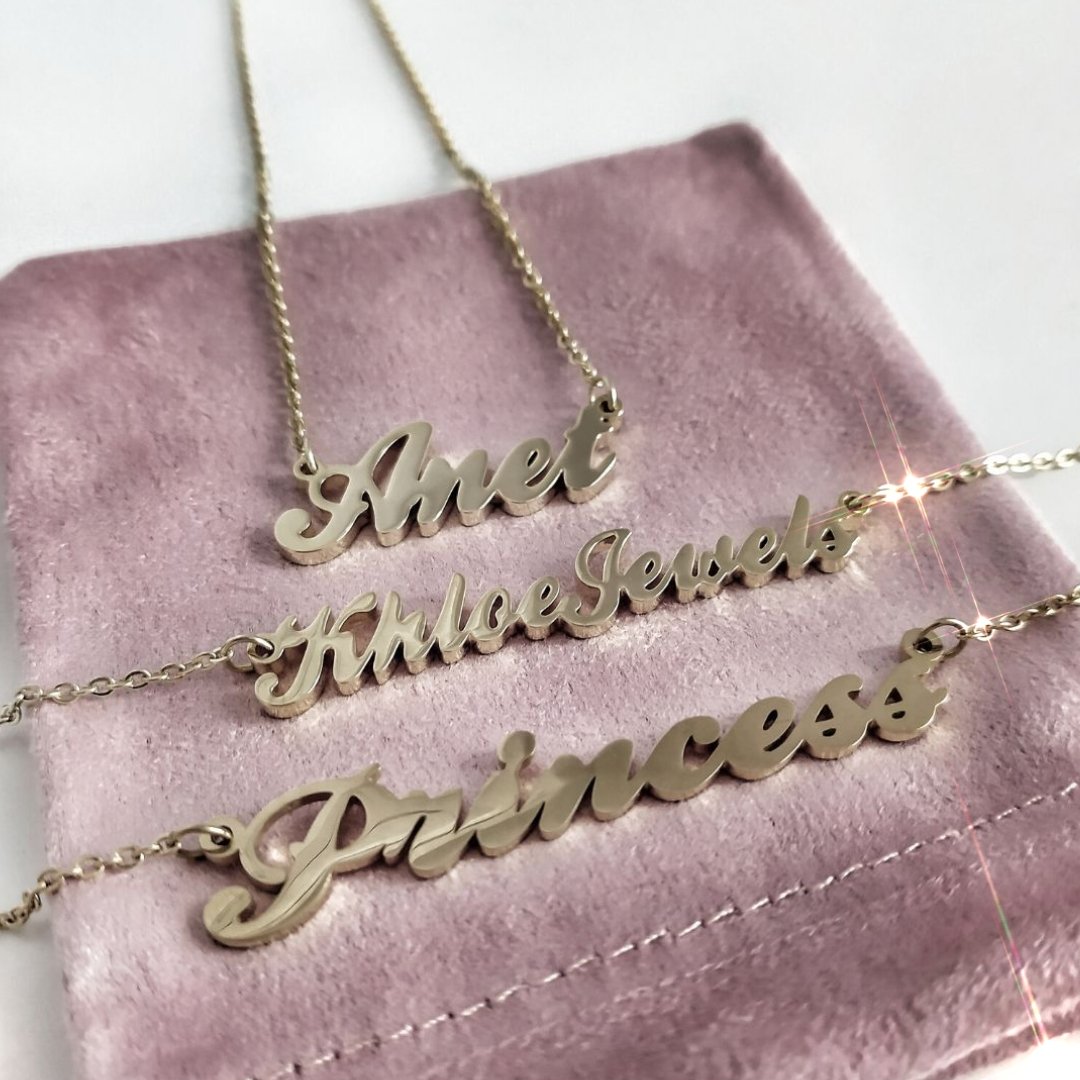 Necklaces Pretty Customized Name Necklace KHLOE JEWELS Custom Jewelry