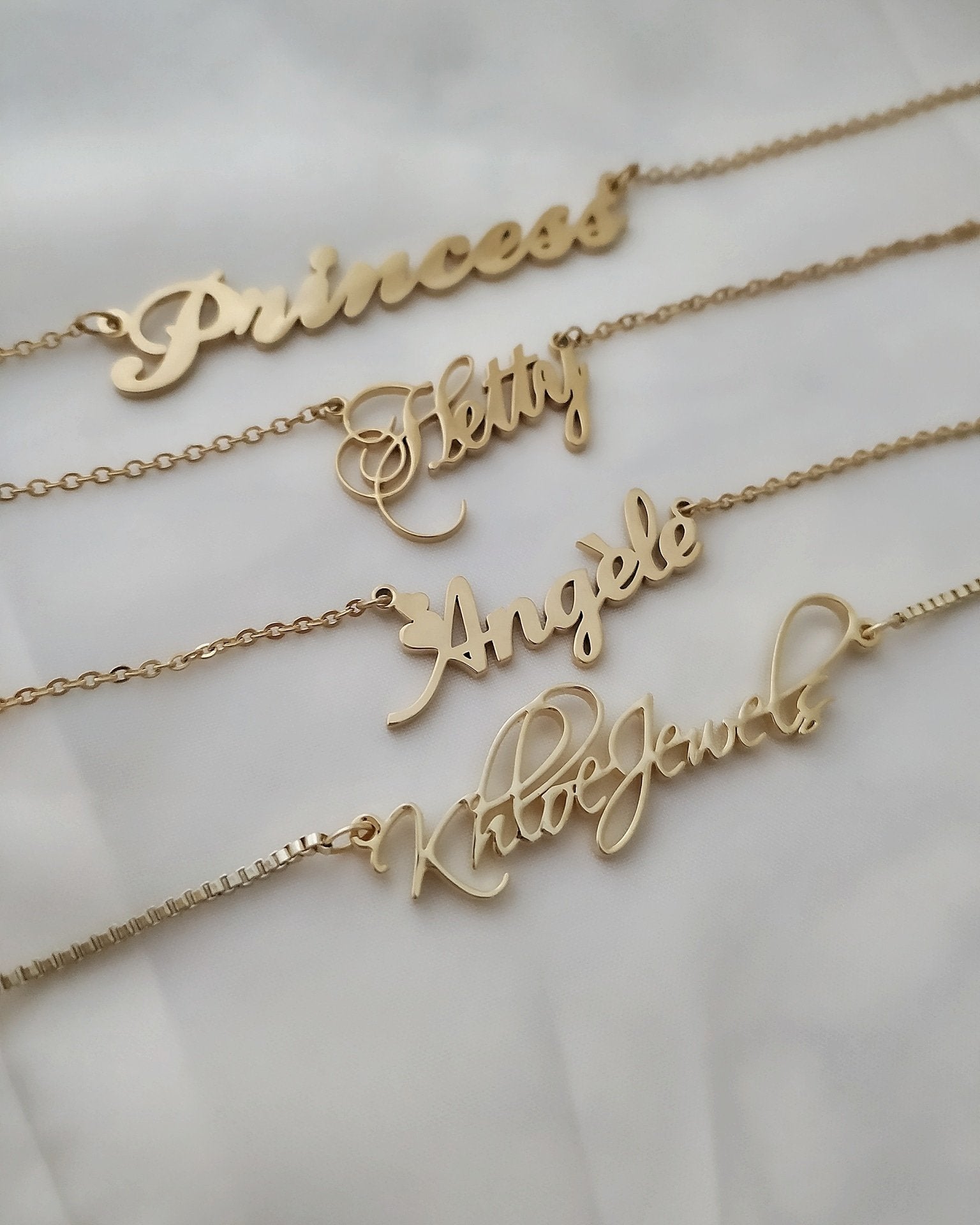 Necklaces Pretty Customized Name Necklace KHLOE JEWELS Custom Jewelry