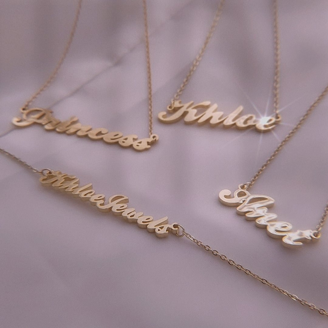 Necklaces Pretty Customized Name Necklace KHLOE JEWELS Custom Jewelry