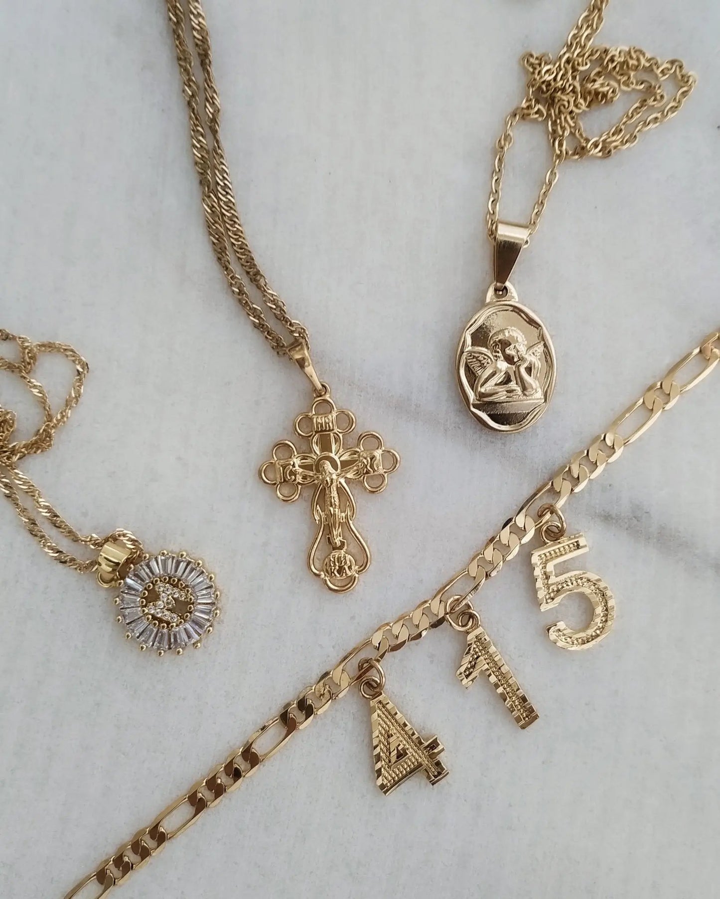 Necklaces Ra CZ Initial Necklace KHLOE JEWELS
