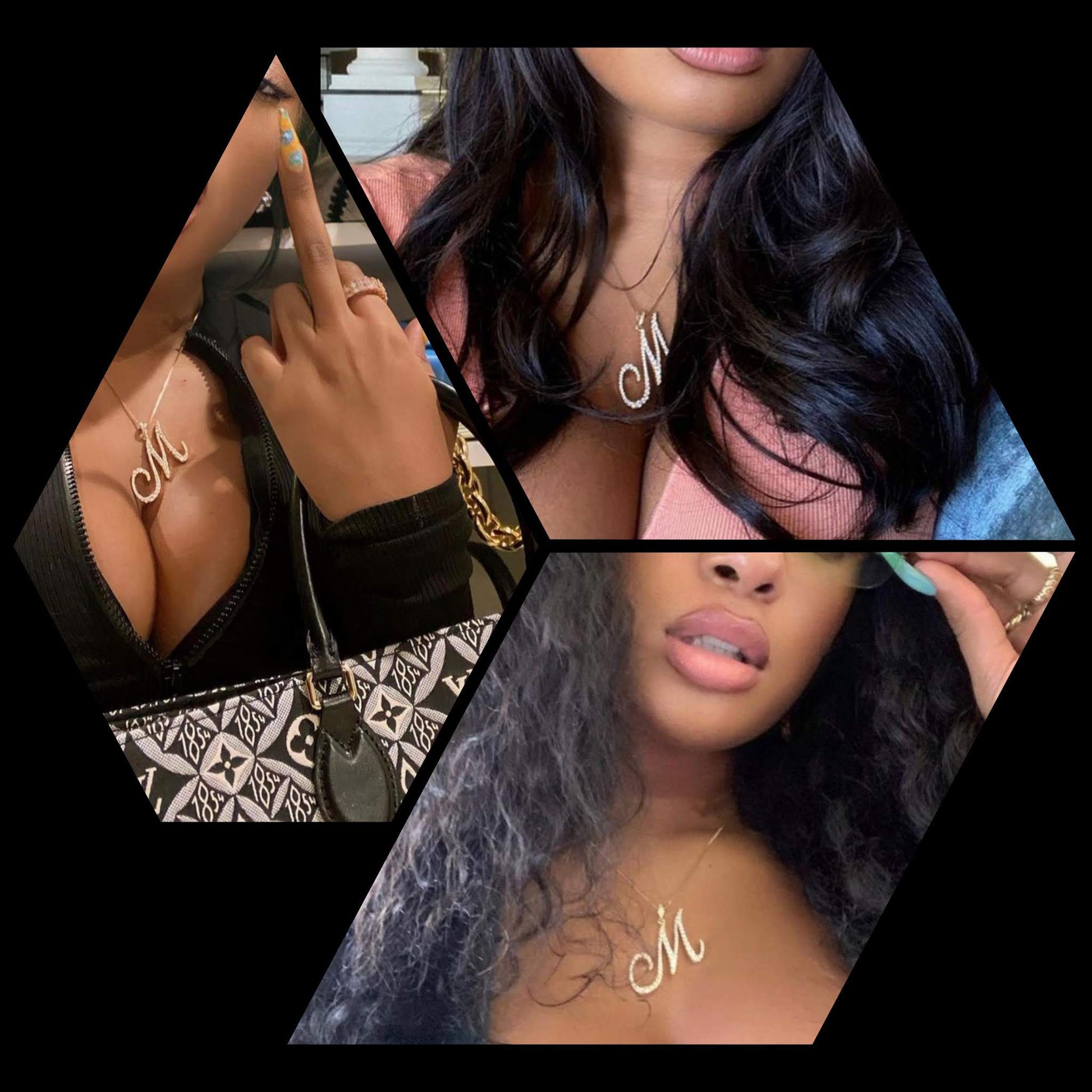 Necklaces Riviera CZ Initial Necklace KHLOE JEWELS