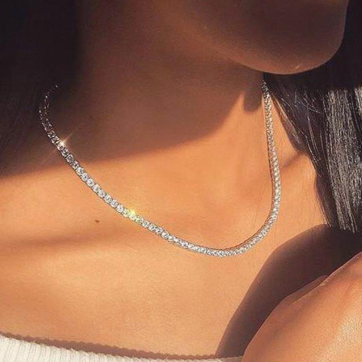 Chokers Tennis Chain Choker KHLOE JEWELS