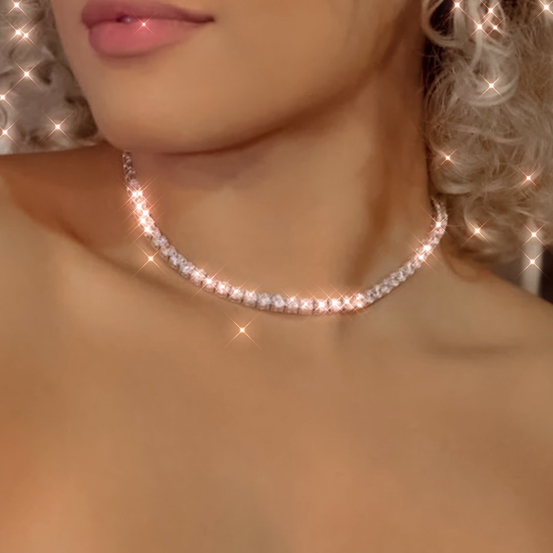 Chokers Tennis Chain Choker KHLOE JEWELS