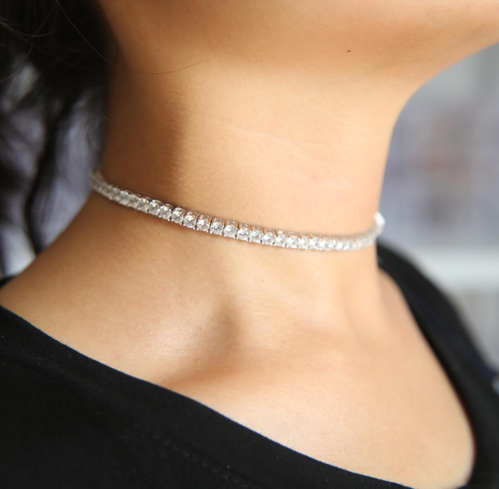 Chokers Tennis Chain Choker KHLOE JEWELS