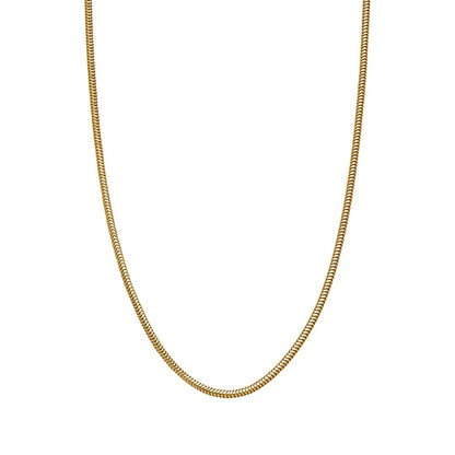 Snake Round Chain Necklace