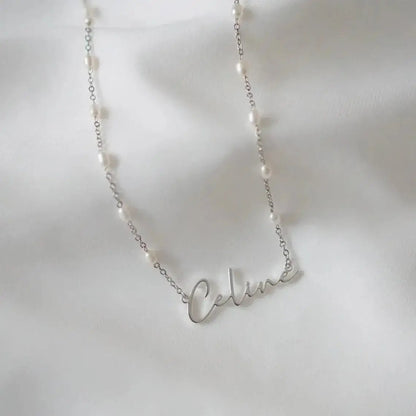 Majoric Custom Necklace Pearl Chain