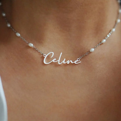 Majoric Custom Necklace Pearl Chain