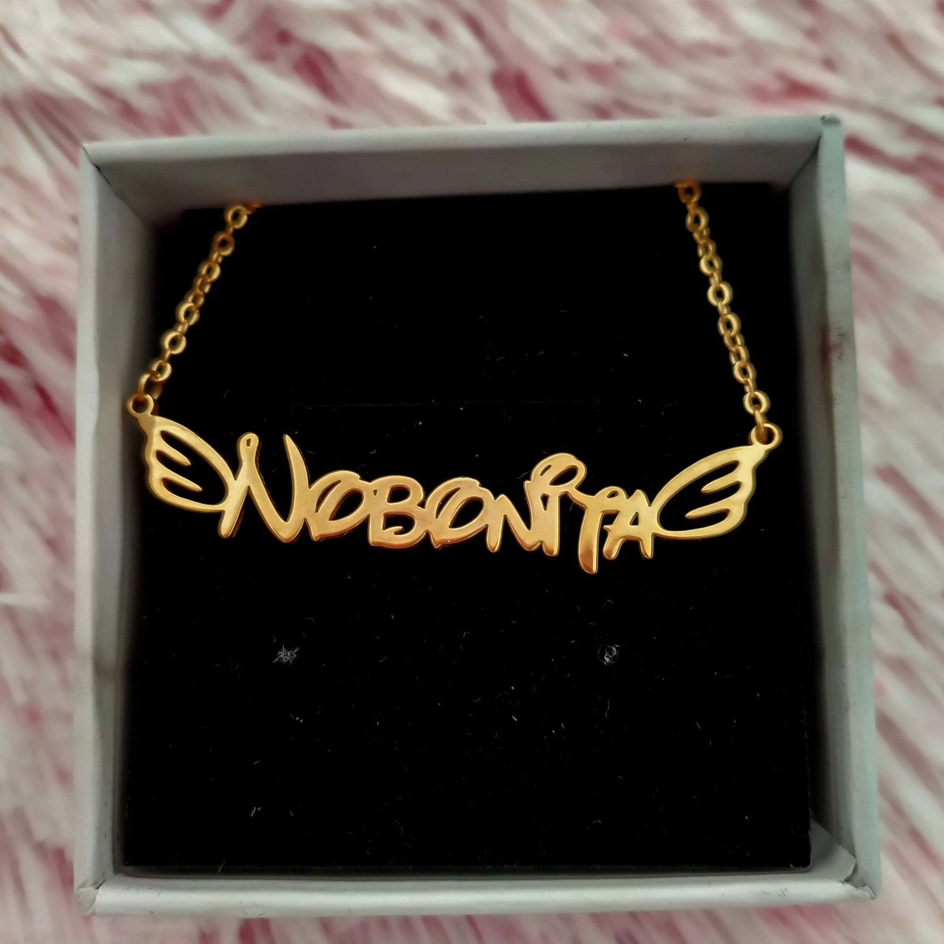 Necklaces Angel Wings Custom Name Necklace KHLOE JEWELS Custom Jewelry