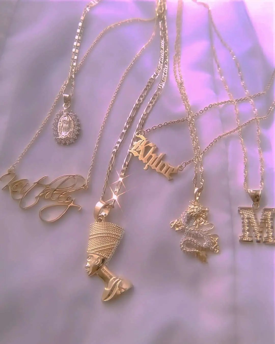 Necklaces Calligraphy Custom Necklace KHLOE JEWELS Custom Jewelry