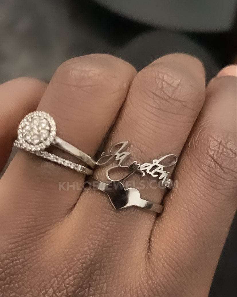Rings Cute Custom Multi Name Ring KHLOE JEWELS Custom Jewelry
