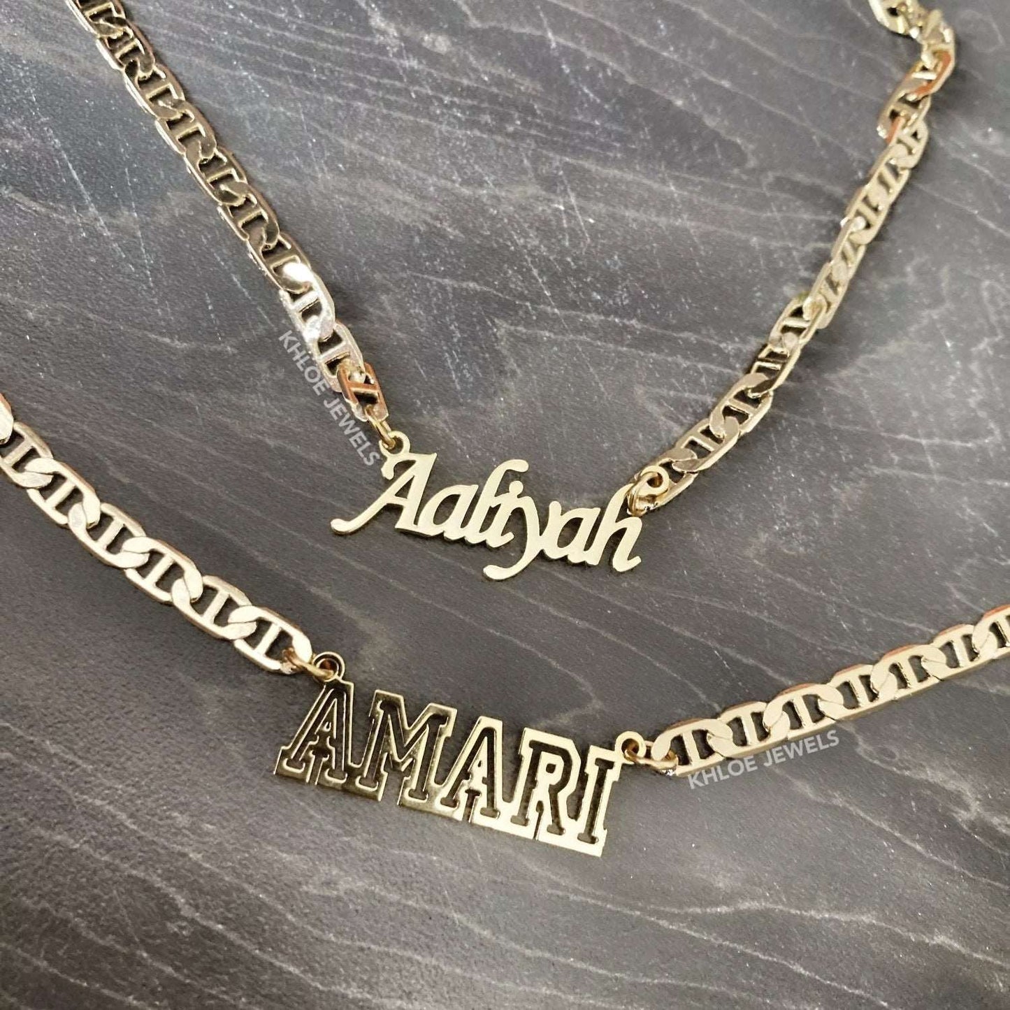 Necklaces Dior Link Custom Name Necklace KHLOE JEWELS Custom Jewelry