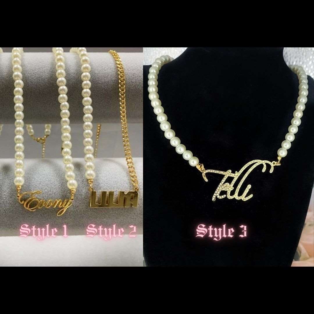 Necklaces Les Perles Custom Name Necklace KHLOE JEWELS Custom Jewelry
