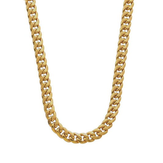 18K Gold Cuban Chain Necklace - KHLOE JEWELS