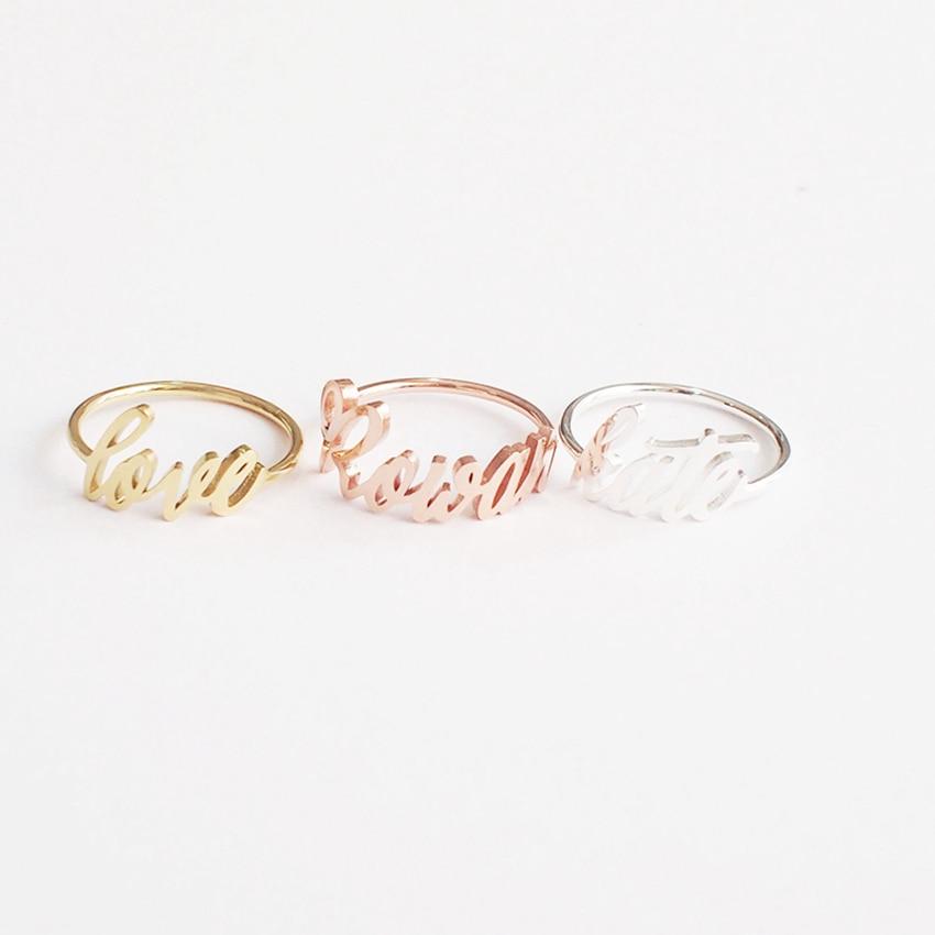 Rings Custom Name Ring ♡ Font Select KHLOE JEWELS Custom Jewelry