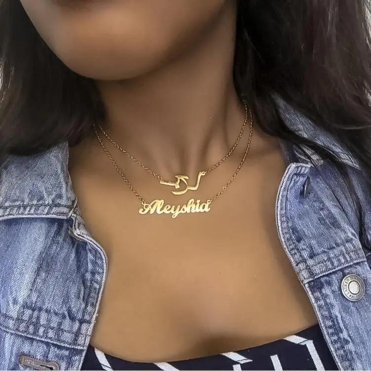 Cute custom shop name necklace