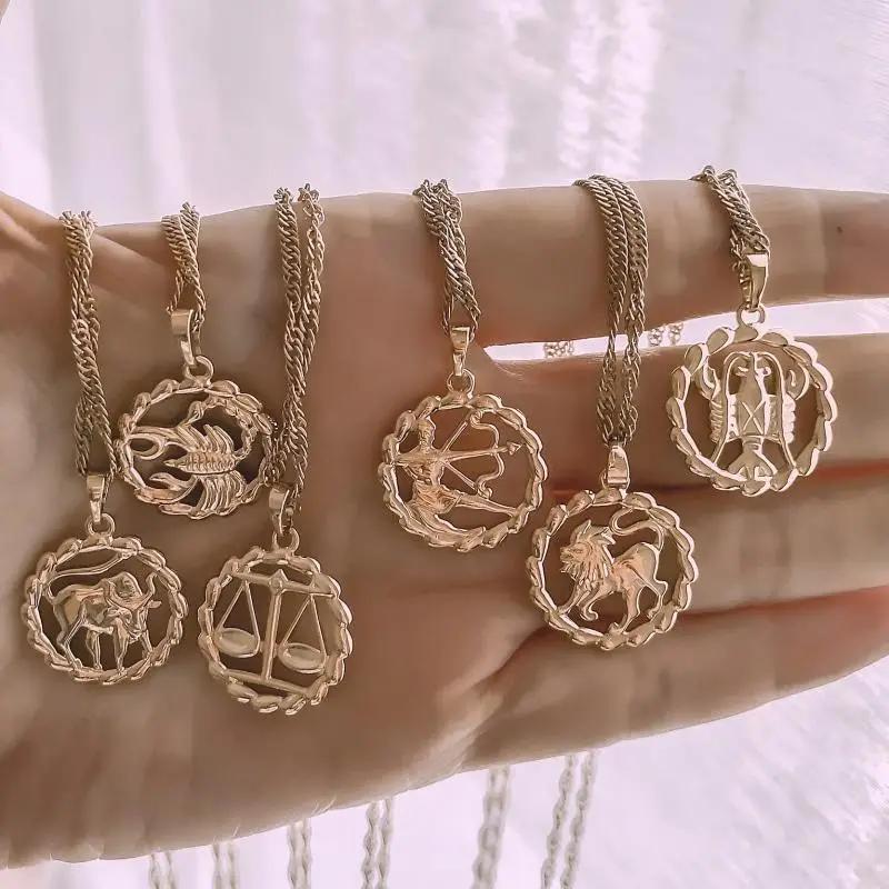 Necklaces Flaming Zodiac Necklace KHLOE JEWELS Sale