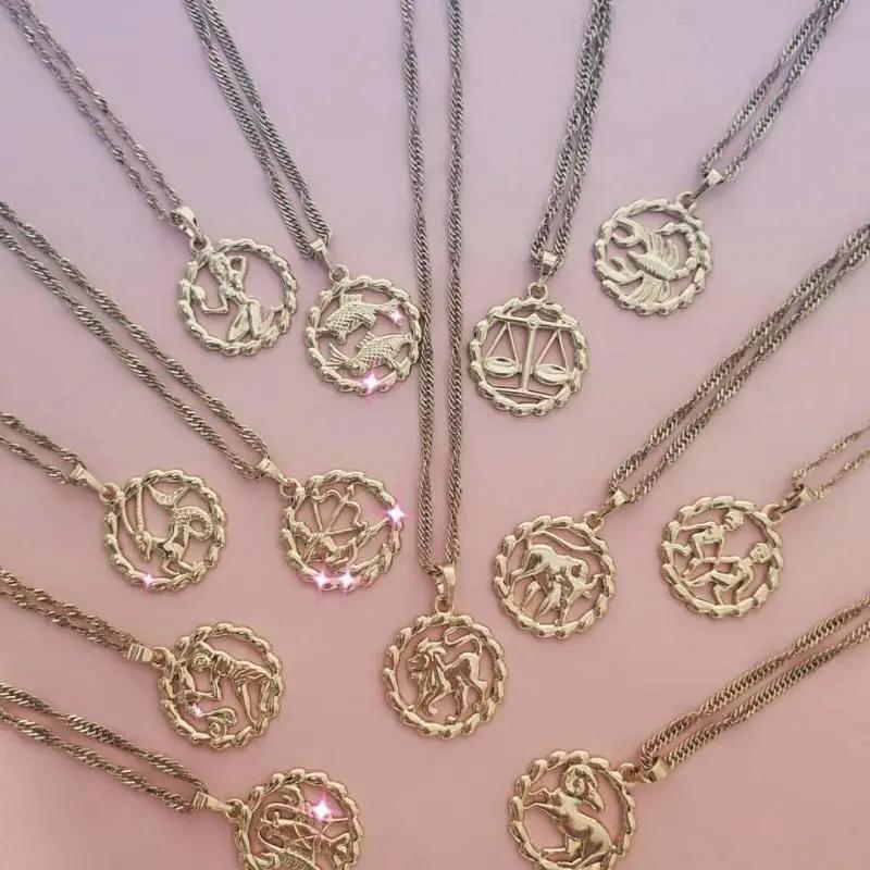 Necklaces Flaming Zodiac Necklace KHLOE JEWELS Sale