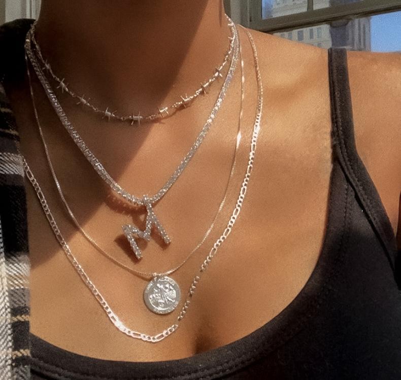 Necklaces Forever CZ Initial Necklace KHLOE JEWELS