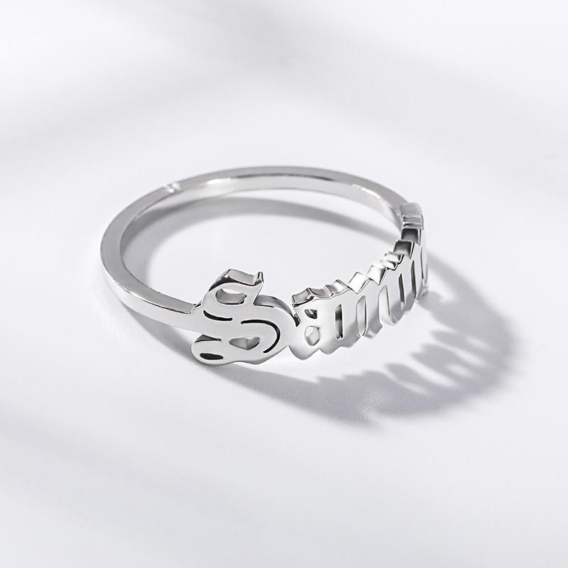 Rings Gothic Custom Name Ring KHLOE JEWELS Custom Jewelry