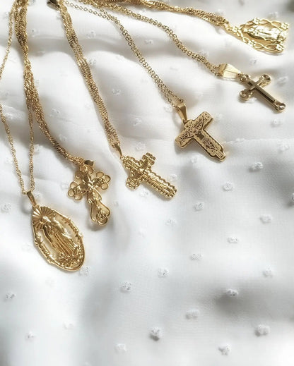 Necklaces Kyrie Cross Necklace KHLOE JEWELS