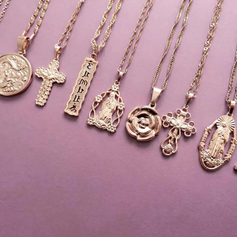 Necklaces Kyrie Cross Necklace KHLOE JEWELS Sale