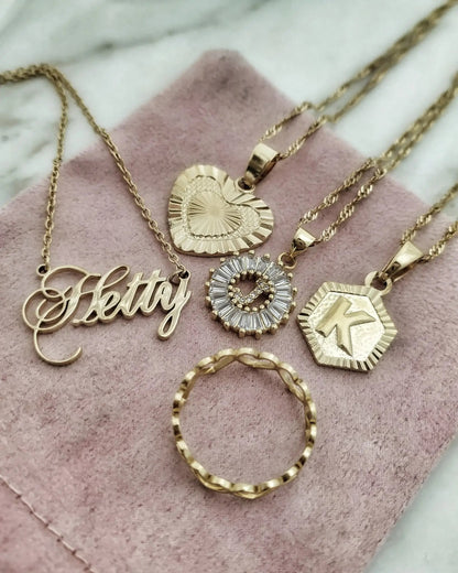 Necklaces Ra CZ Initial Necklace KHLOE JEWELS